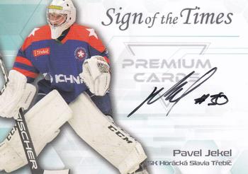2022 Premium Cards Masked Stories - Sign of the Times Black #SOF-PAJ Pavel Jekel Front