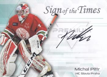 2022 Premium Cards Masked Stories - Sign of the Times Black #SOF-MIP Michal Pittr Front