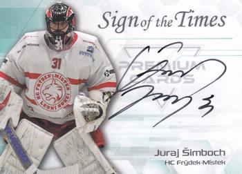 2022 Premium Cards Masked Stories - Sign of the Times Black #SOF-JUS Juraj Simboch Front