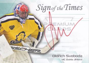 2022 Premium Cards Masked Stories - Sign of the Times Red #SOF-OLS Oldrich Svoboda Front