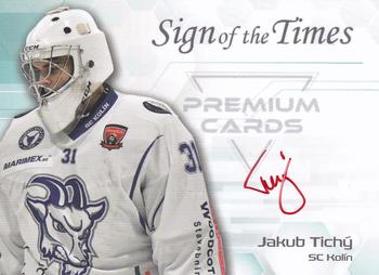 2022 Premium Cards Masked Stories - Sign of the Times Red #SOF-JAT Jakub Tichy Front