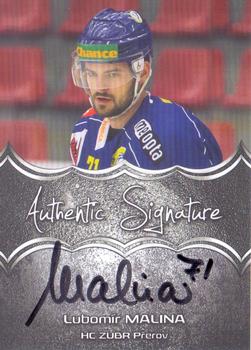 2018-19 Premium Cards CHANCE liga - Authentic Signature #AS-55 Lubomir Malina Front