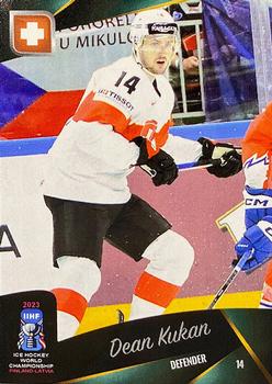 2023 AMPIR IIHF World Championship Team Switzerland #SUI14 Dean Kukan Front
