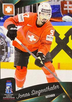 2023 AMPIR IIHF World Championship Team Switzerland #SUI23 Jonas Siegenthaler Front