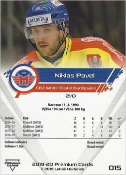 2019-20 Premium Cards CHANCE liga #015 Niklas Pavel Back