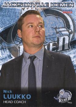 2022-23 Choice Jacksonville Icemen (ECHL) #22 Nick Luukko Front