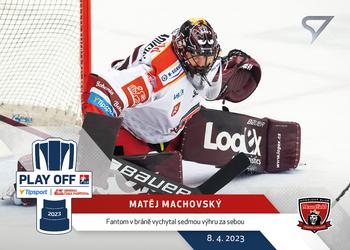 2022-23 SportZoo Tipsport ELH - Play-Off Moments #PM-17 Matěj Machovský Front