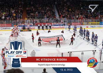 2022-23 SportZoo Tipsport ELH - Play-Off Moments #PM-20 HC VÍTKOVICE RIDERA Front
