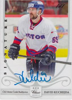 2014-15 CEZ Motor Ceske Budejovice - Signature 1/1 #CB-10 David Kuchejda Front