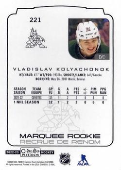 2022-23 O-Pee-Chee Platinum #221 Vladislav Kolyachonok Back