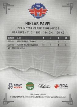 2019-20 OFS Classic Chance liga - First Day Issue #72 Niklas Pavel Back