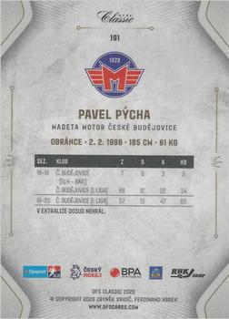 2020-21 OFS Classic Série II - Rainbow Signature #191 Pavel Pycha Back