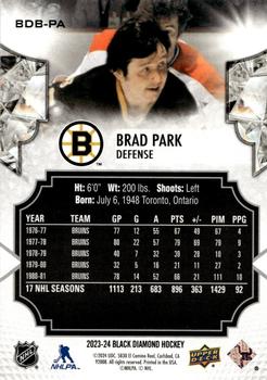 2023-24 Upper Deck Black Diamond #BDB-PA Brad Park Back