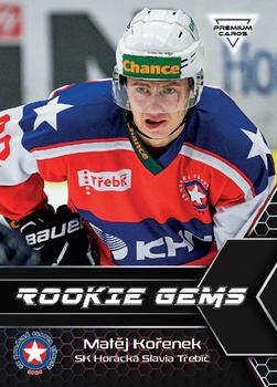 2020-21 Premium Cards CHANCE liga - Rookie Gems #RG36 Matej Korenek Front
