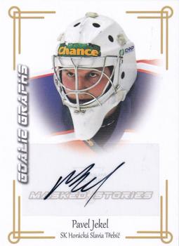 2020-21 Premium Cards CHANCE liga - Goalie Graphs #GG-08 Pavel Jekel Front