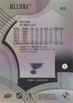 2021-22 Upper Deck Allure - Pink/Blue Leopard #93 Ryan O'Reilly Back