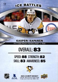 2023-24 Upper Deck MVP - Ice Battles #17 Kasperi Kapanen Back