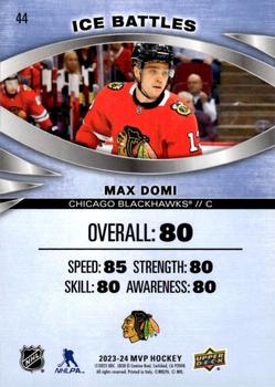 2023-24 Upper Deck MVP - Ice Battles #44 Max Domi Back