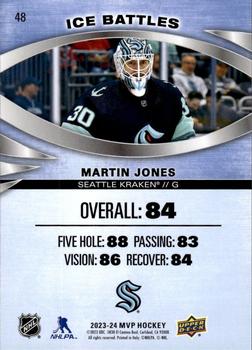 2023-24 Upper Deck MVP - Ice Battles #48 Martin Jones Back