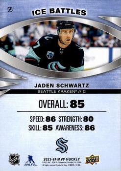 2023-24 Upper Deck MVP - Ice Battles #55 Jaden Schwartz Back