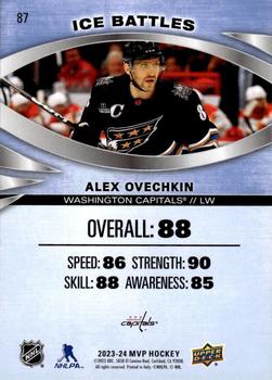 2023-24 Upper Deck MVP - Ice Battles #87 Alex Ovechkin Back