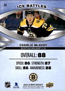 2023-24 Upper Deck MVP - Ice Battles #88 Charlie McAvoy Back