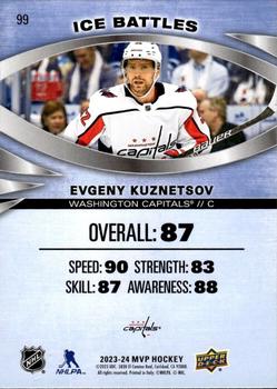 2023-24 Upper Deck MVP - Ice Battles #99 Evgeny Kuznetsov Back