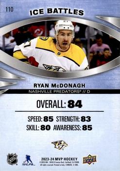 2023-24 Upper Deck MVP - Ice Battles #110 Ryan McDonagh Back
