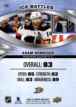 2023-24 Upper Deck MVP - Ice Battles #146 Adam Henrique Back