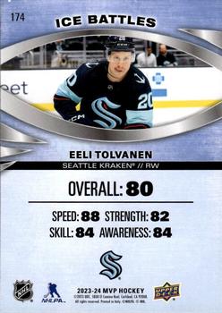 2023-24 Upper Deck MVP - Ice Battles #174 Eeli Tolvanen Back