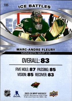 2023-24 Upper Deck MVP - Ice Battles #186 Marc-Andre Fleury Back