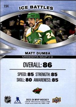 2023-24 Upper Deck MVP - Ice Battles #194 Matt Dumba Back