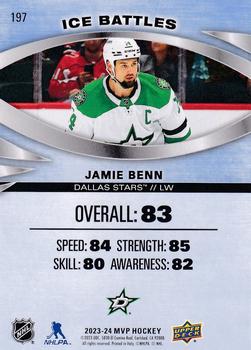 2023-24 Upper Deck MVP - Ice Battles #197 Jamie Benn Back