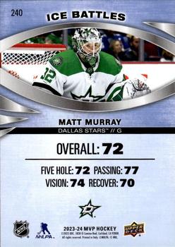 2023-24 Upper Deck MVP - Ice Battles #240 Matt Murray Back