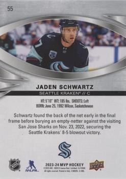 2023-24 Upper Deck MVP - Silver Script #55 Jaden Schwartz Back