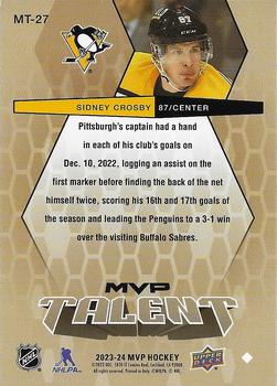 2023-24 Upper Deck MVP - 20th Anniversary MVP Talent #MT-27 Sidney Crosby Back