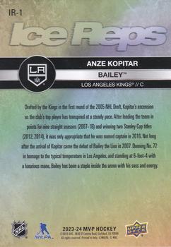 2023-24 Upper Deck MVP - Ice Reps #IR-1 Anze Kopitar / Bailey Back