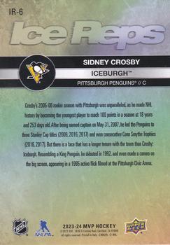 2023-24 Upper Deck MVP - Ice Reps #IR-6 Sidney Crosby / Iceburgh Back