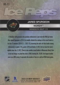2023-24 Upper Deck MVP - Ice Reps #IR-11 Jared Spurgeon / Nordy Back
