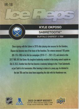 2023-24 Upper Deck MVP - Ice Reps #IR-18 Kyle Okposo / Sabretooth Back