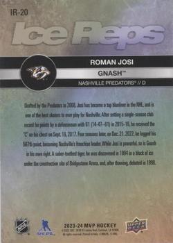 2023-24 Upper Deck MVP - Ice Reps #IR-20 Roman Josi / Gnash Back