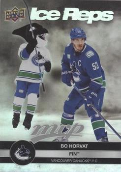 2023-24 Upper Deck MVP - Ice Reps #IR-23 Bo Horvat / Fin The Whale Front
