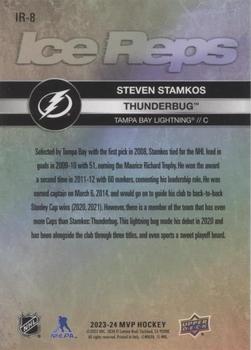 2023-24 Upper Deck MVP - Ice Reps Gold #IR-8 Steven Stamkos / Thunderbug Back