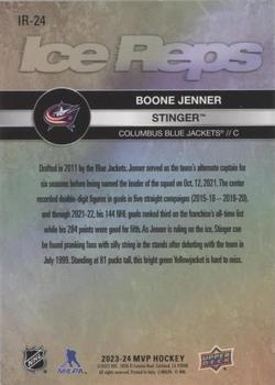2023-24 Upper Deck MVP - Ice Reps Gold #IR-24 Boone Jenner / Stinger Back