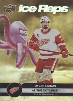 2023-24 Upper Deck MVP - Ice Reps Gold #IR-25 Dylan Larkin / Al The Octopus Front