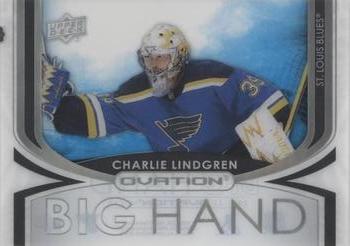 2021-22 Upper Deck Ovation - Big Hand #BH-23 Charlie Lindgren Front