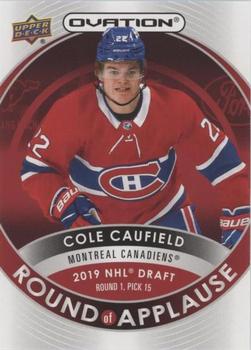 2021-22 Upper Deck Ovation - Round of Applause #RA-5 Cole Caufield Front
