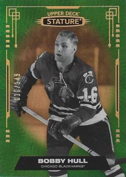 2021-22 Upper Deck Stature - Green #1 Bobby Hull Front