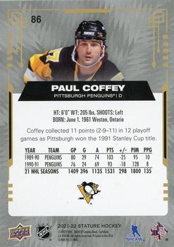 2021-22 Upper Deck Stature - Green #86 Paul Coffey Back