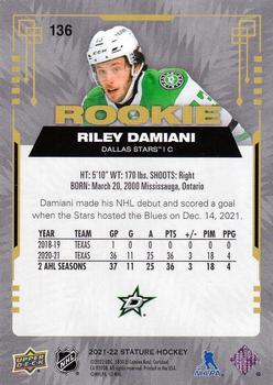 2021-22 Upper Deck Stature - Red #136 Riley Damiani Back